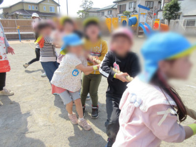 異年齢児交流「ミニ運動会」 いちご保育園