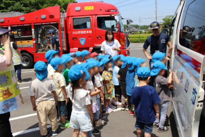立ち会い避難訓練  りんご保育園