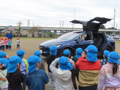未来の電気自動車講座　りんご保育園