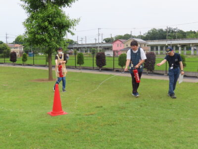 立ち会い避難訓練