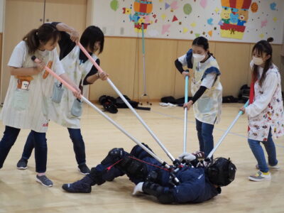 不審者対応訓練　りんご保育園